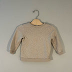 h&m beige dot sweatshirt 2T