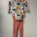 hanna andersson gender neutral animal print set 12-18M