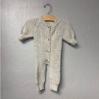 oat gender neutral confetti beige sweater romper 0-6M