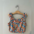 zara girls' floral crop top 11-12Y
