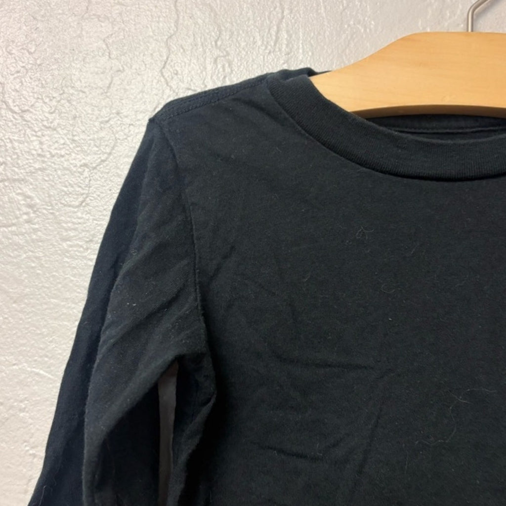 ralph lauren boys' black long sleeve tee 3Y
