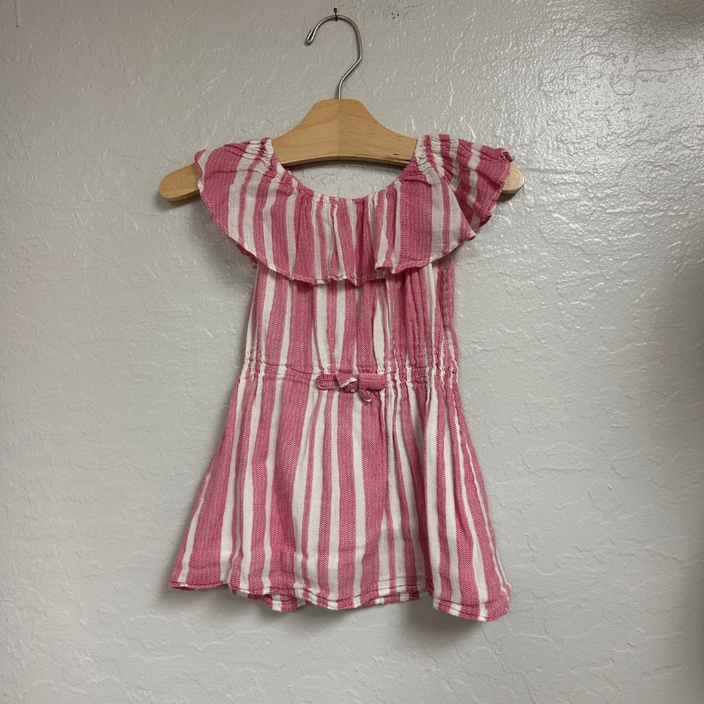peek little peanut flutter sleeve romper 2T