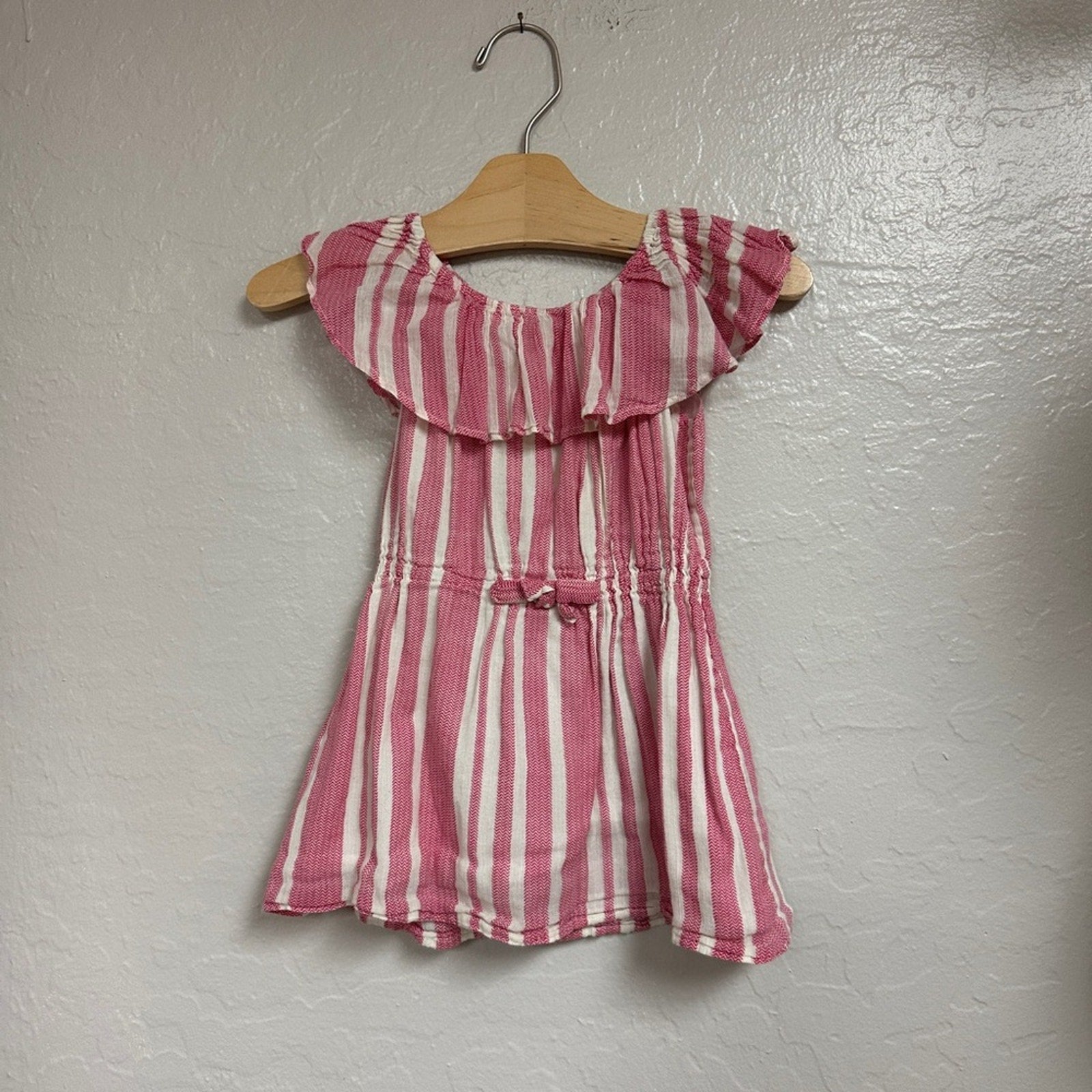 peek little peanut flutter sleeve romper 2T
