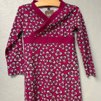 tea collection floral magenta dress 4Y