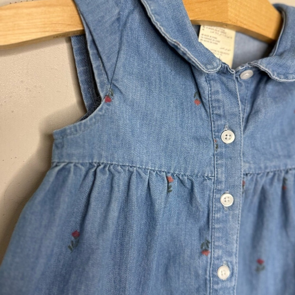 carter’s girls' fleece jacket denim top 18M