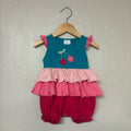 lemon loves layette cherry romper 3-6M