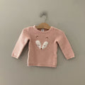 just one you pink animal sweater 18M