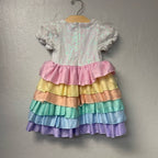 lola and the boys rainbow tulle dress 2Y