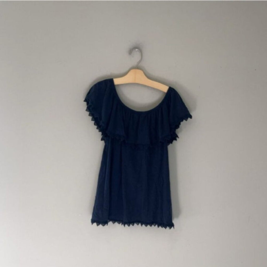 gap kids girls' navy tunic top xl