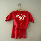 zara red soccer set 1.5Y