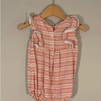 maisonette muslin stripe romper 6-9M