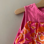 hanna andersson‎ pink floral blouse 8Y