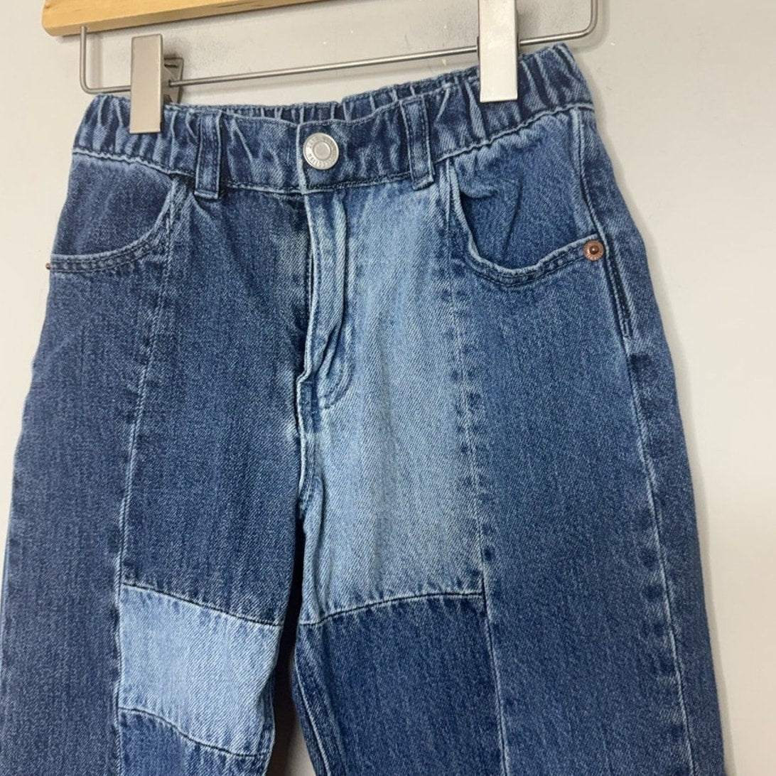 zara girls' patchwork jeans 5-6Y