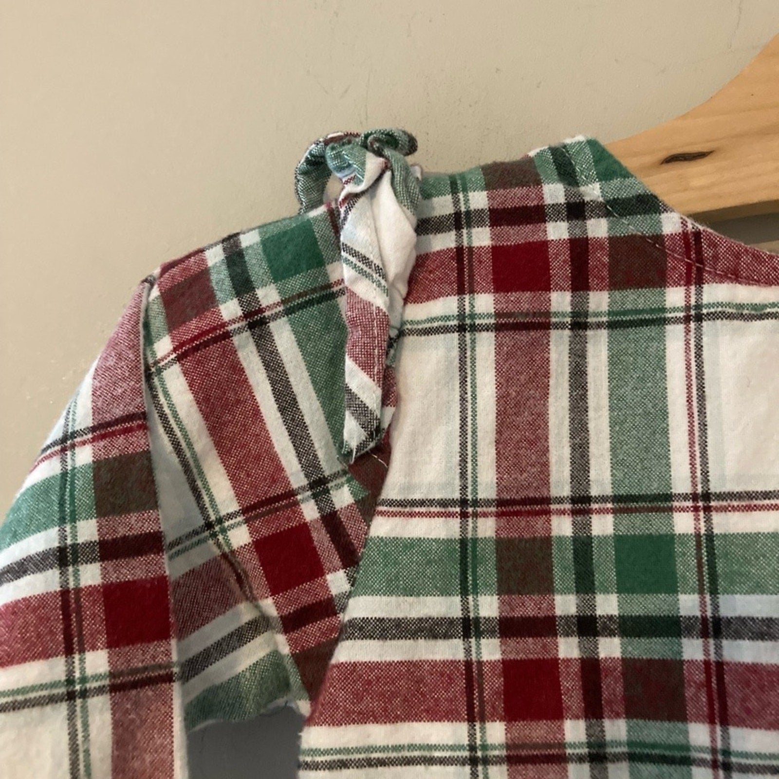 rufflebutts holiday plaid flannel romper 18-24M