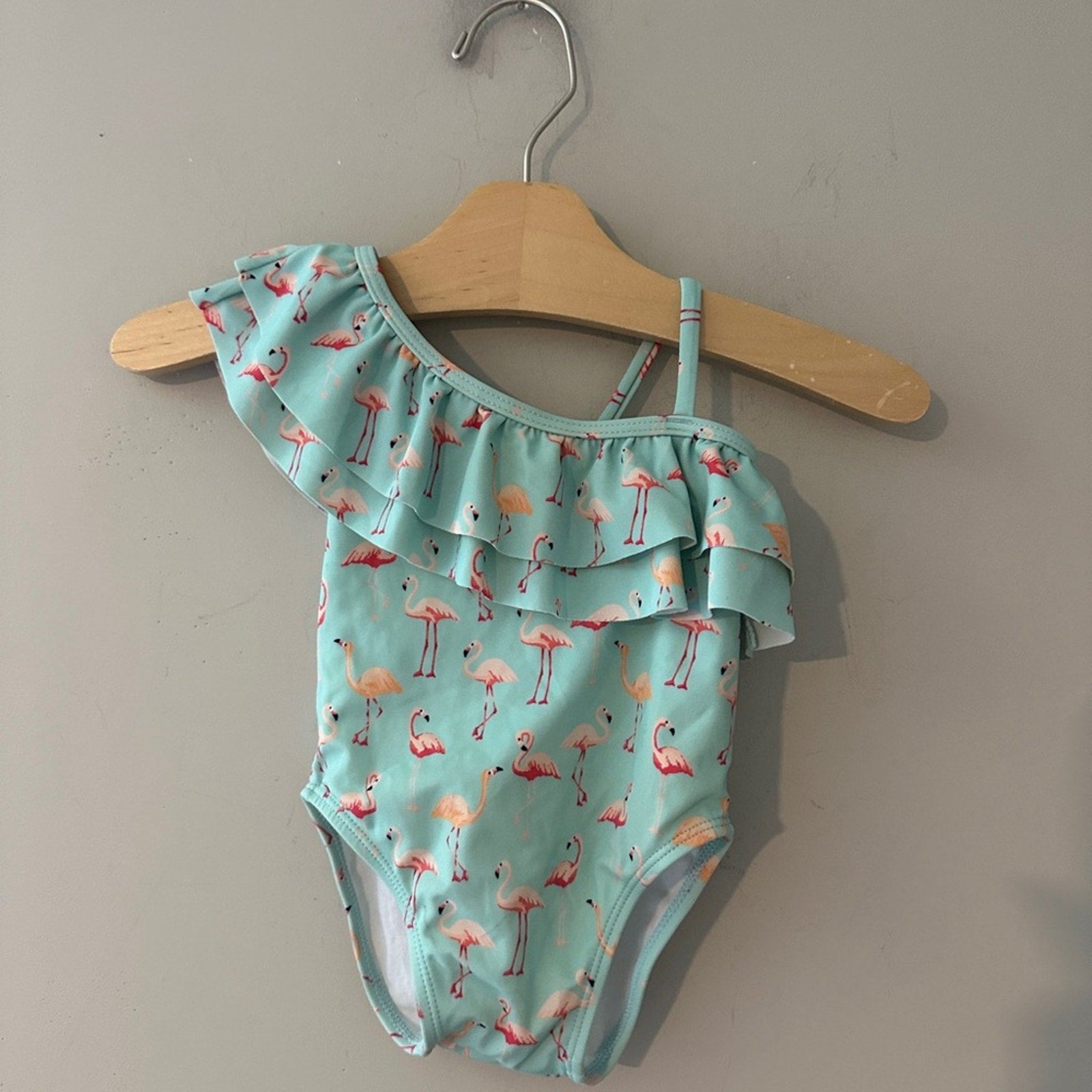 janie and jack girls' flamingo swimsuit 12-18M