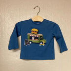 mayoral boys' blue burger tee 18M