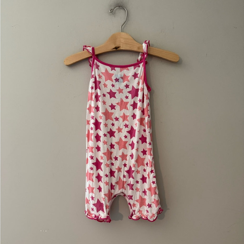 kickee pants pink star romper 18-24M