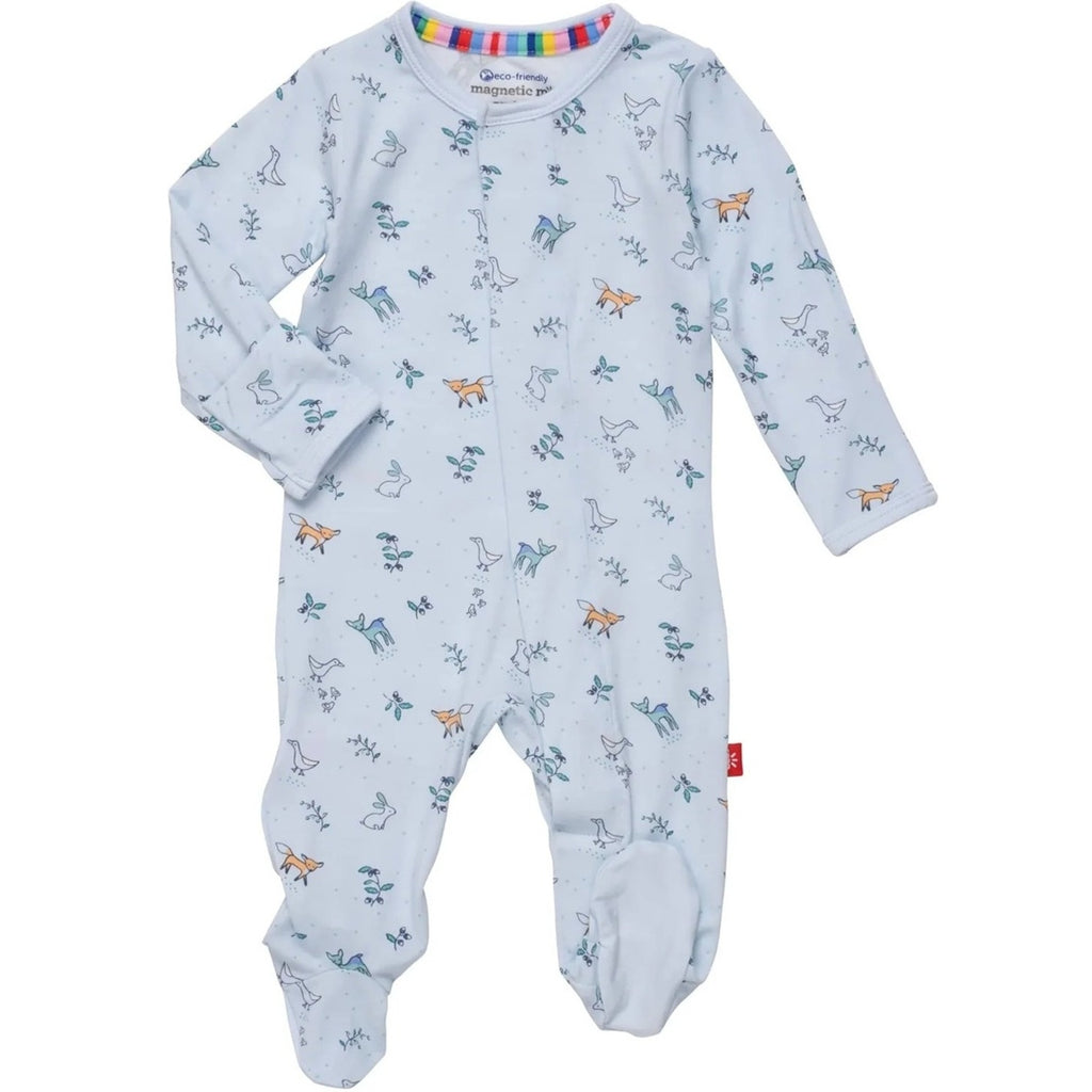 magnetic me footie blue 0-3M