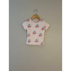 zara girls' cherries tee 3-4Y