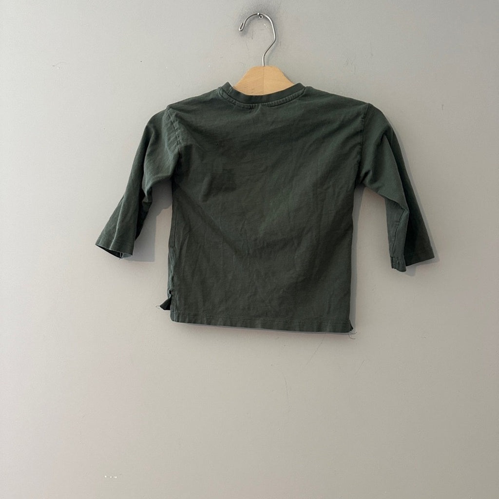 zara boys' gray long-sleeve 18-24M
