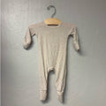 little sleepies beige ribbed romper newborn