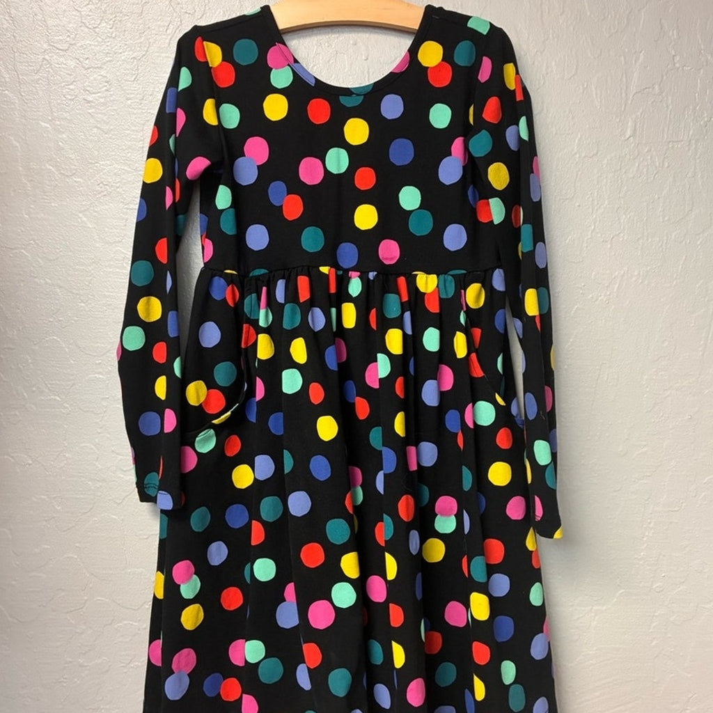 hanna andersson polka dot dress 8Y