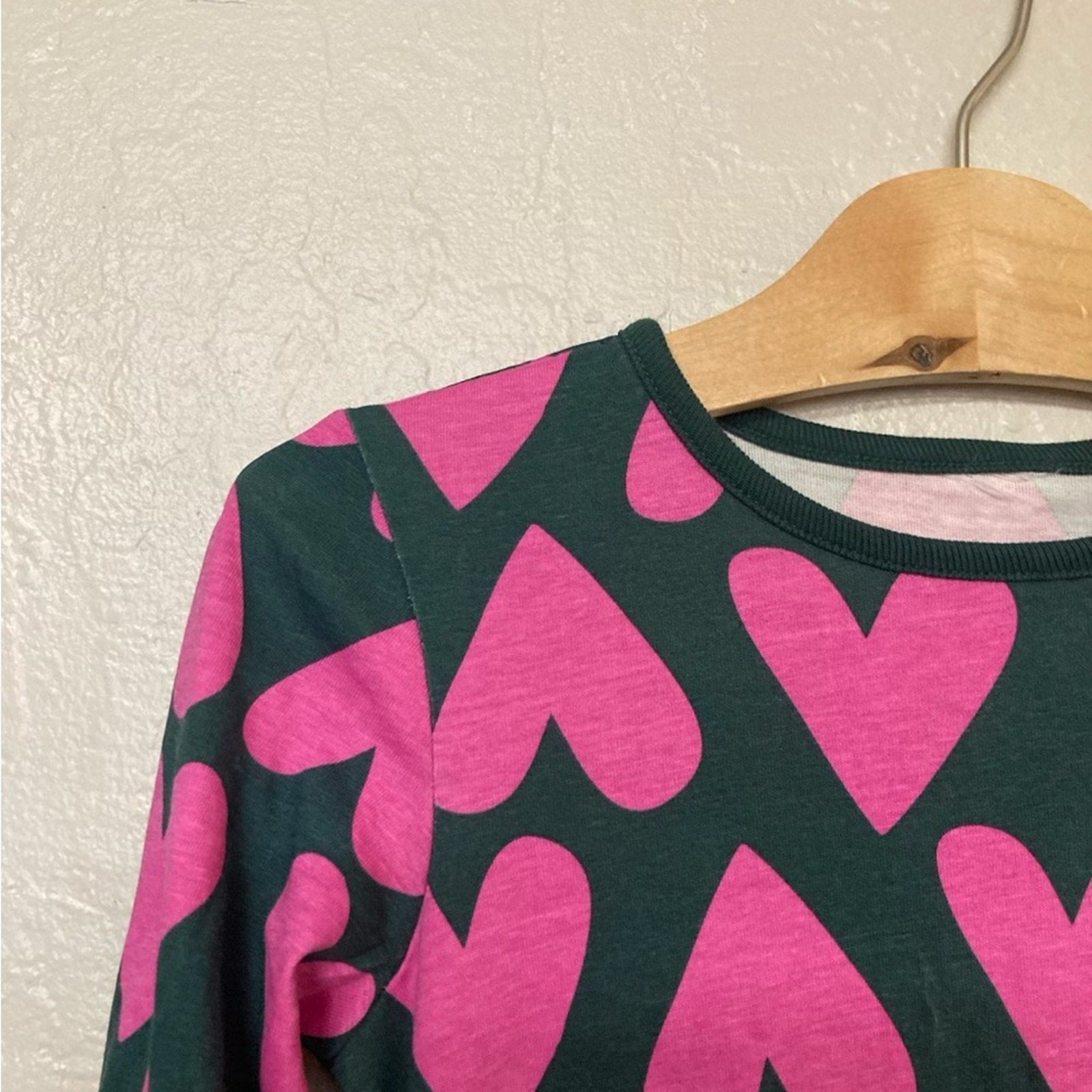 hanna andersson heart dress 10Y