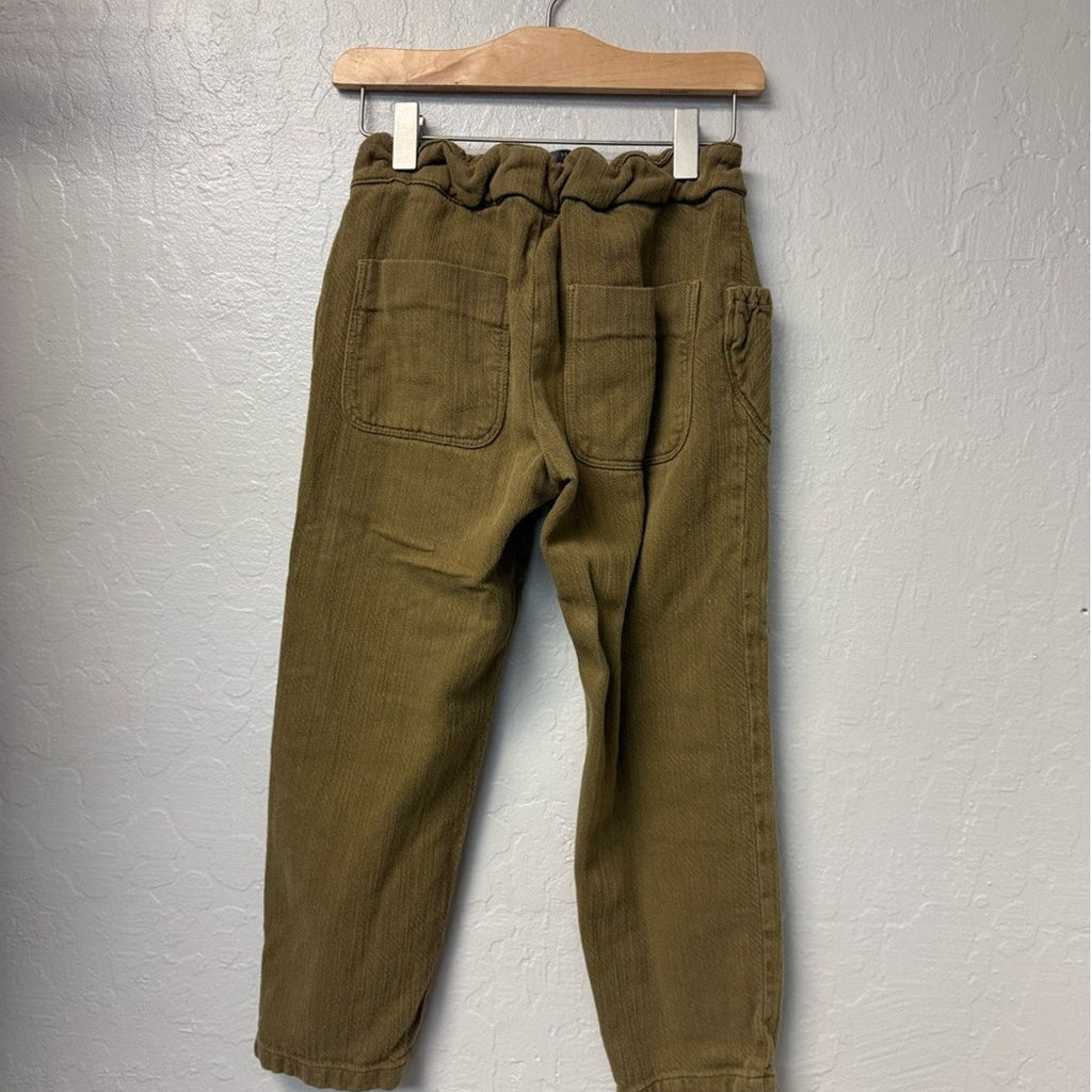zara slouchy green pants 9Y