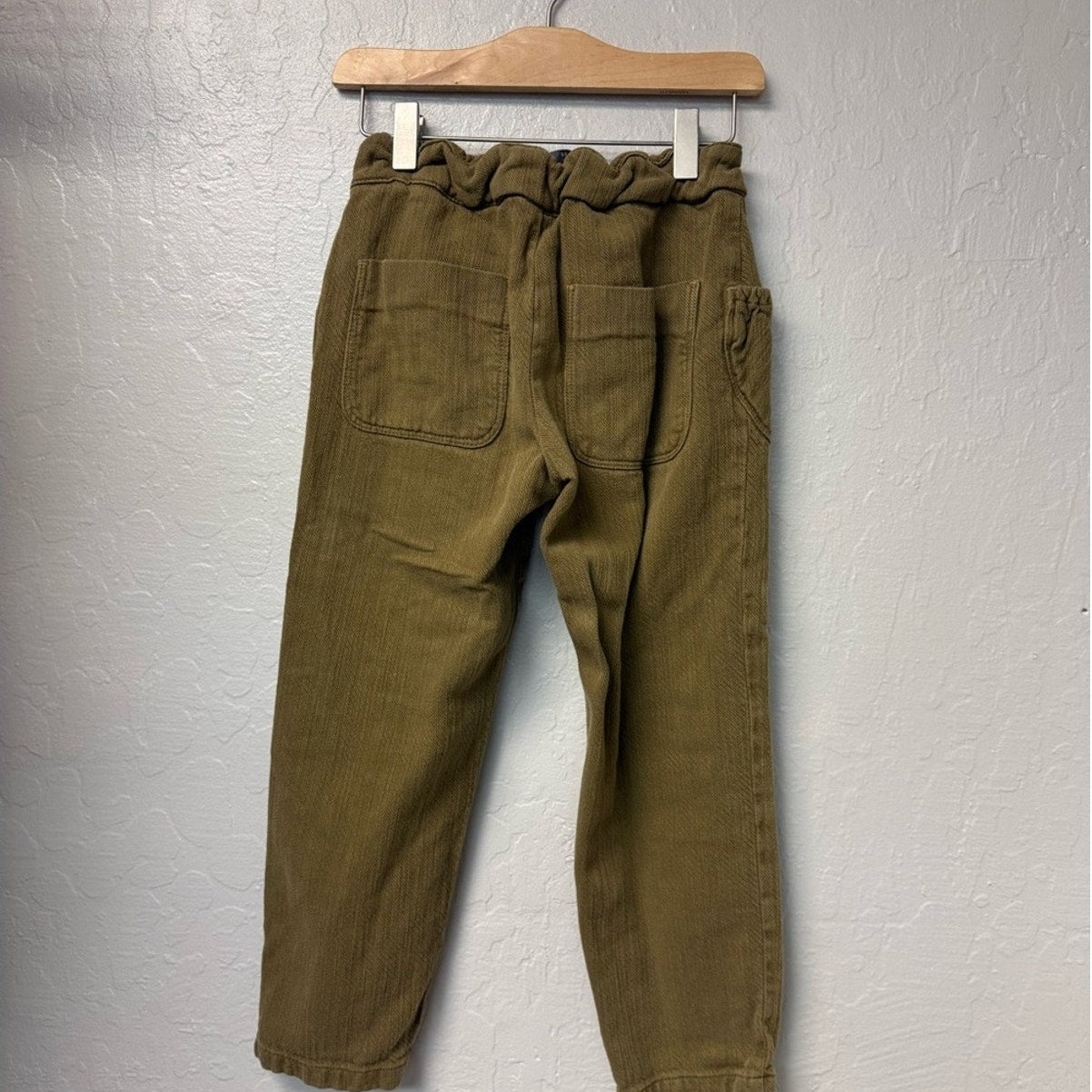 zara slouchy green pants 9Y
