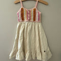 ghanda girls' pink cream dress 3-4Y