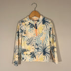ruffle butts rashguard yellow floral 6Y