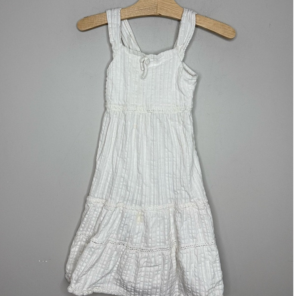 zara dress tiered white 6Y