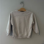 zara neutral beige graphic sweatshirt 5Y
