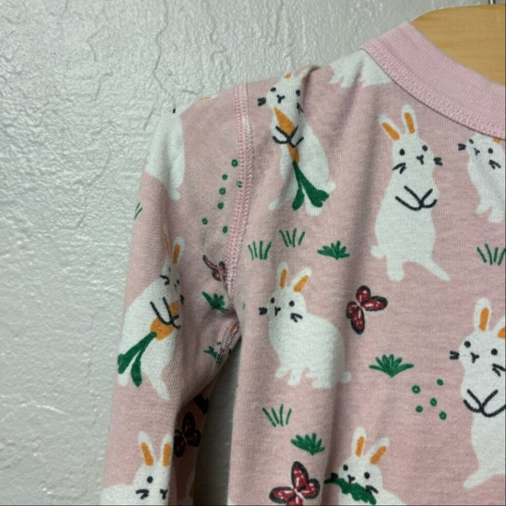hanna andersson cotton bunny pajamas 10Y