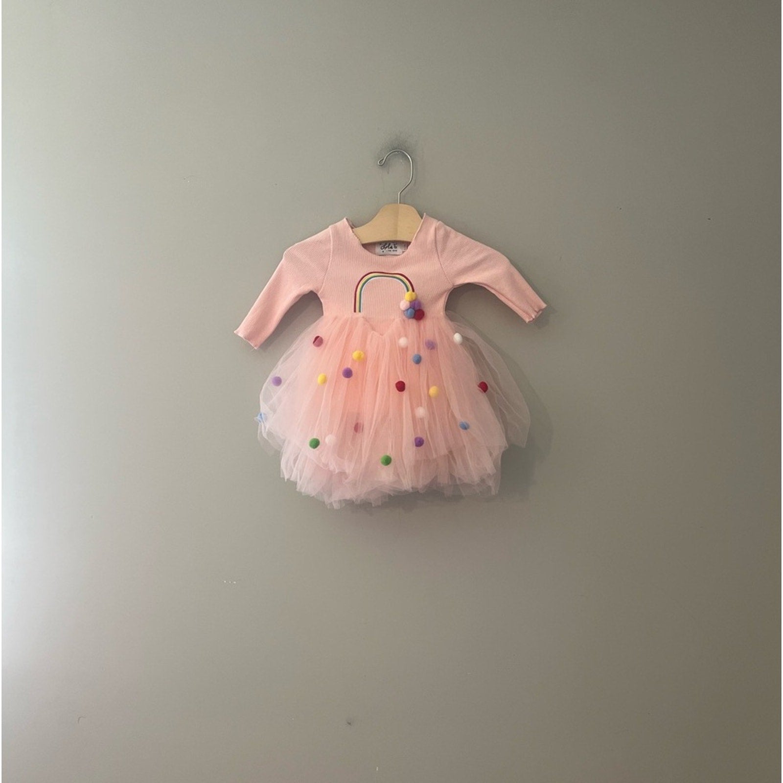 lola and the boys pink tulle dress 6-12M