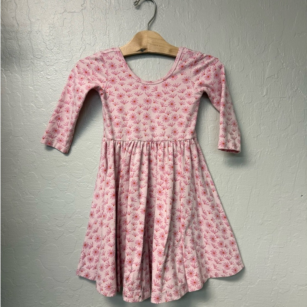 alice + ames pink floral dress twirl 4Y