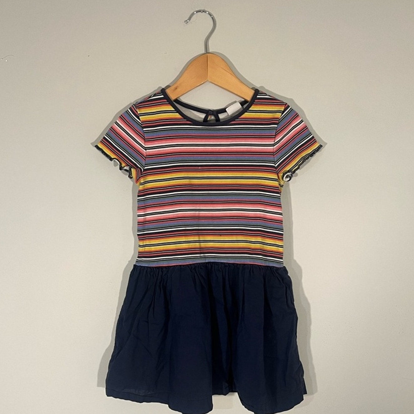 baby gap striped combo dress 4Y