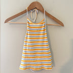 brandy melville stripe cropped halter