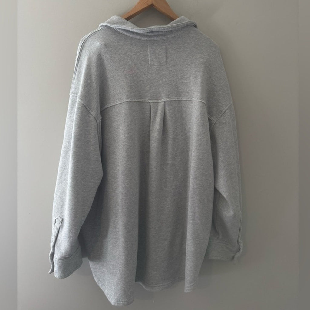 aerie gray shacket LARGE