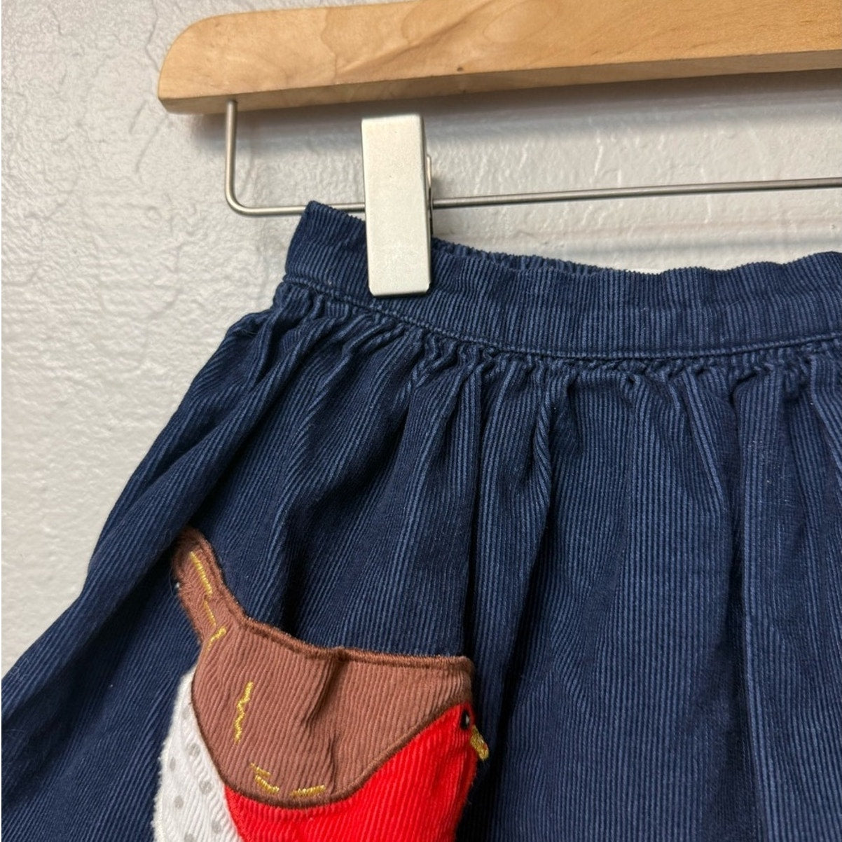 mini boden blue corduroy twirl skirt 2-3Y