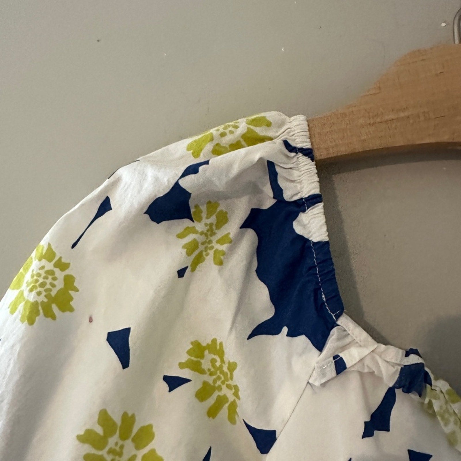 zara blue tiered floral dress 10Y
