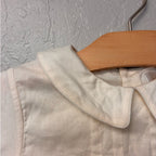 strasburg girls' cream button up blouse 24M