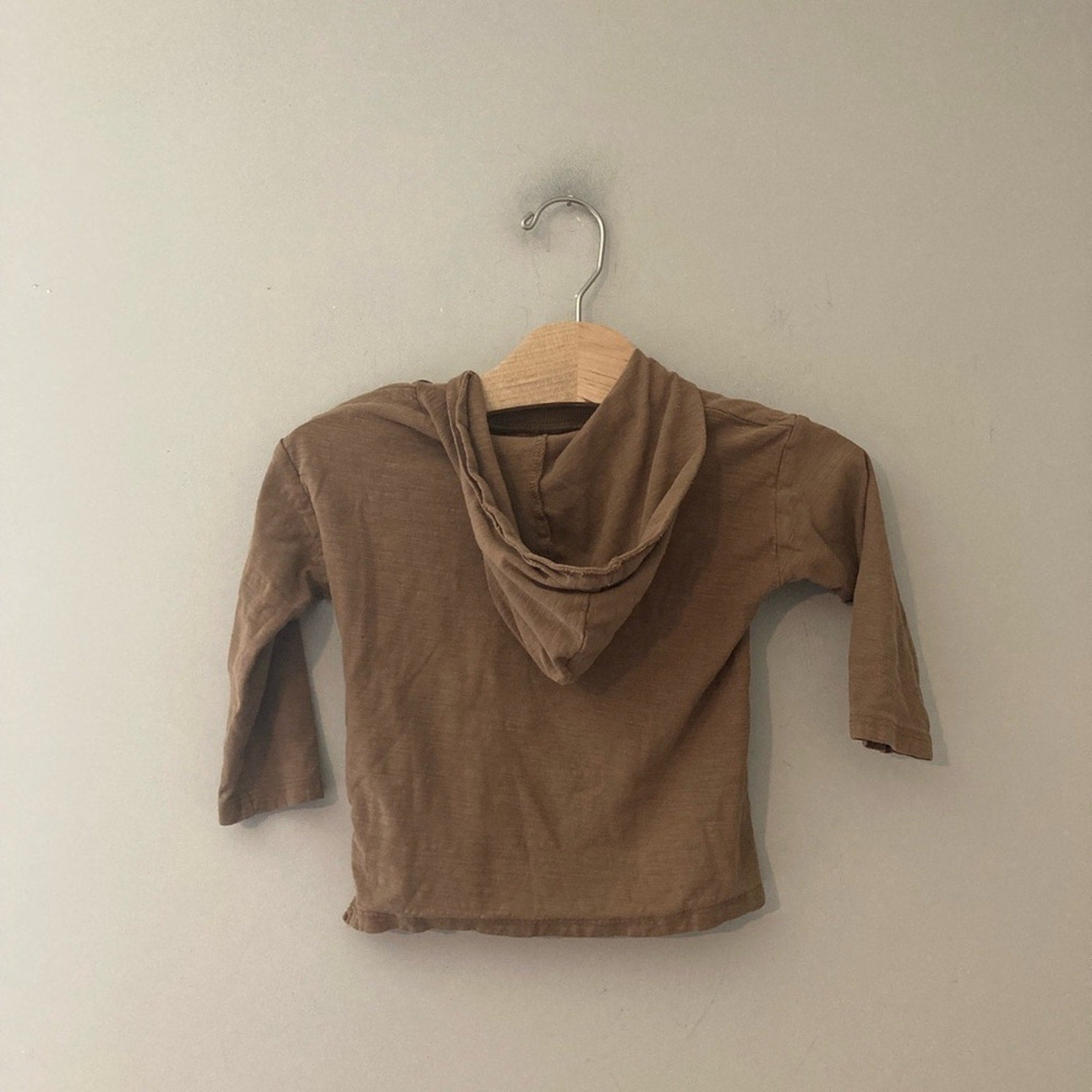 zara boys' brown hoodie 12-18M