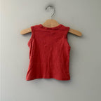 zara boys' red tank 12-18M