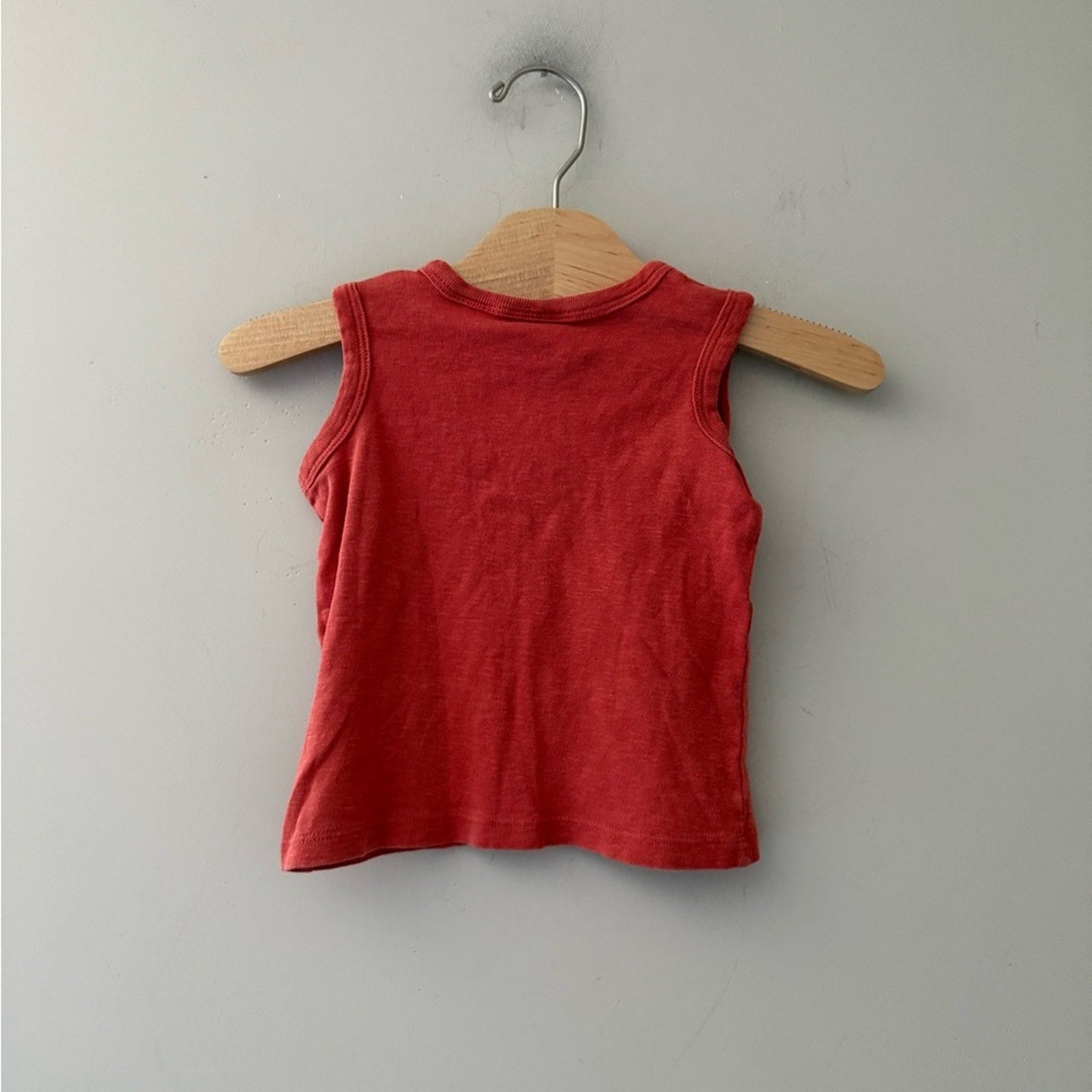 zara boys' red tank 12-18M