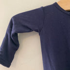 lou lou & co. navy bamboo gown newborn‎