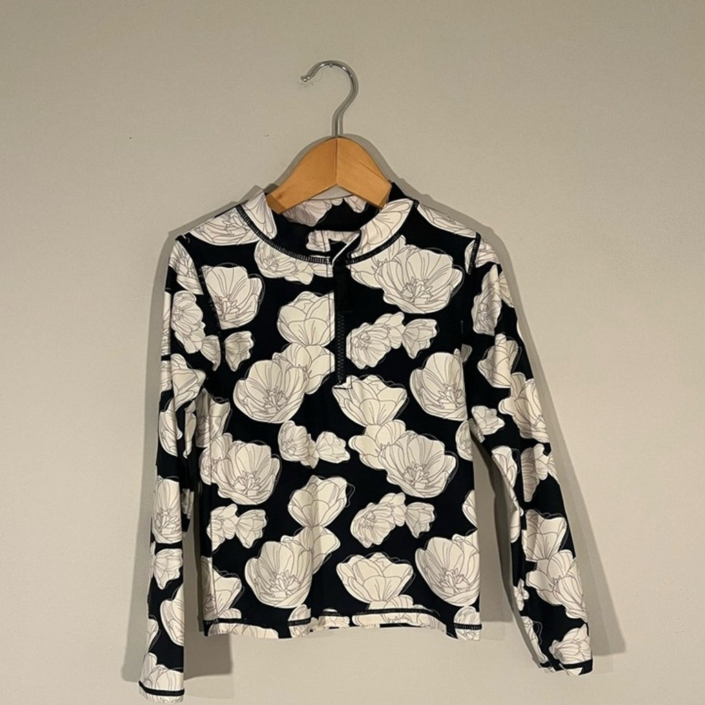 rufflebutts girls' swim rashguard 6Y