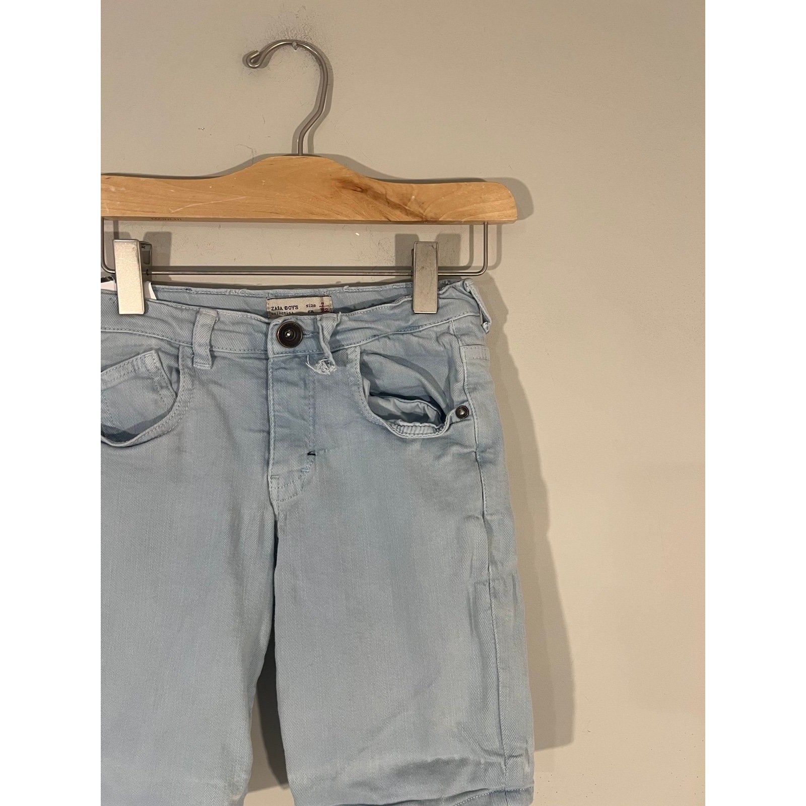 zara boys' denim shorts 7Y