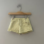 zara girls' yellow shorts 12-18M