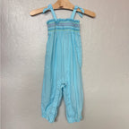 janie and jack girls' blue jumpsuit 12-18M